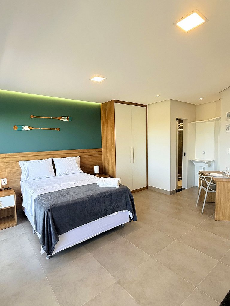 Estilo e leveza a 300m da praia - Stella Studio