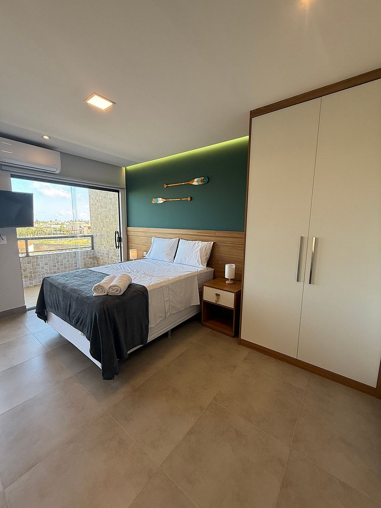 Estilo e leveza a 300m da praia - Stella Studio