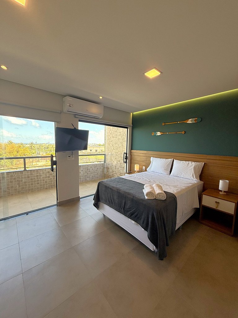 Estilo e leveza a 300m da praia - Stella Studio