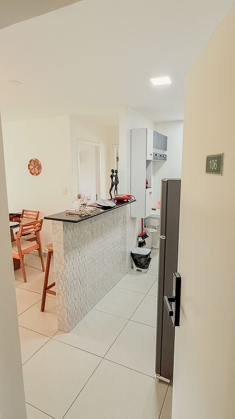 Apartamento de 1 Dormitorio con Balcón en Atlântico Porto Re