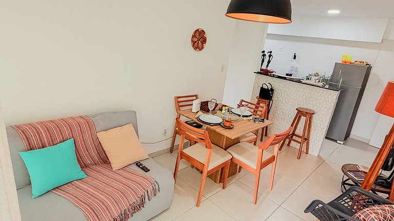 Apartamento 1 Quarto com Varanda no Atlântico Porto Residenc