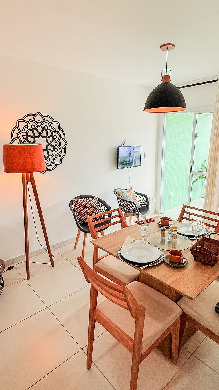 Apartamento 1 Quarto com Varanda no Atlântico Porto Residenc