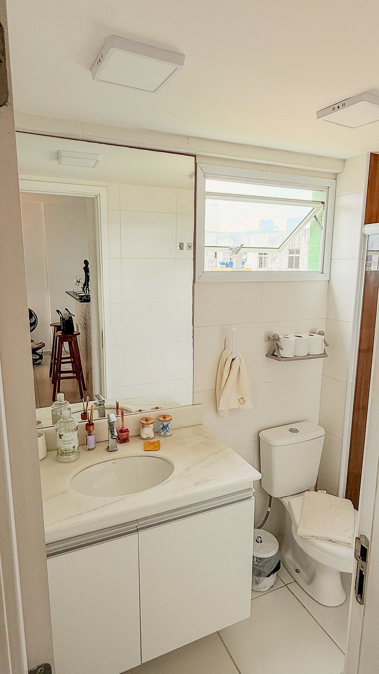 Charming apart with balcony steps from the Beach