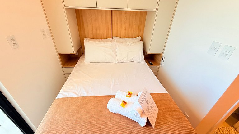 Studio lindo e moderno com vista mar - CL615