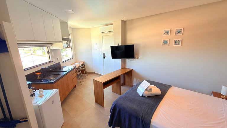 Estilo e leveza a 300m da praia - Stella Studio