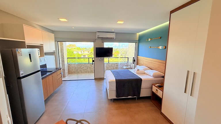 Estilo e leveza a 300m da praia - Stella Studio