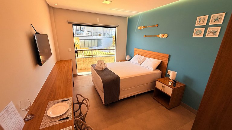 Estilo e leveza a 300m da praia - Stella Studio